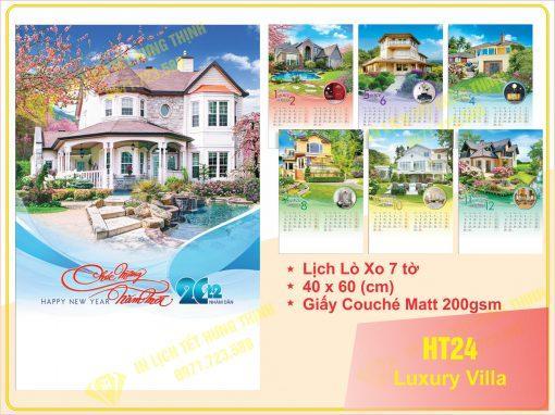 Lịch Lò Xo 7 Tờ – Luxury Vila
